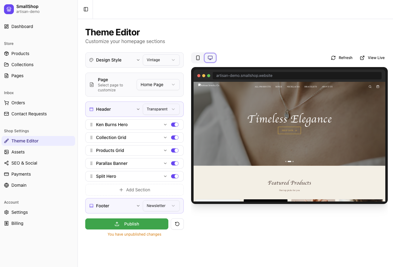 theme editor